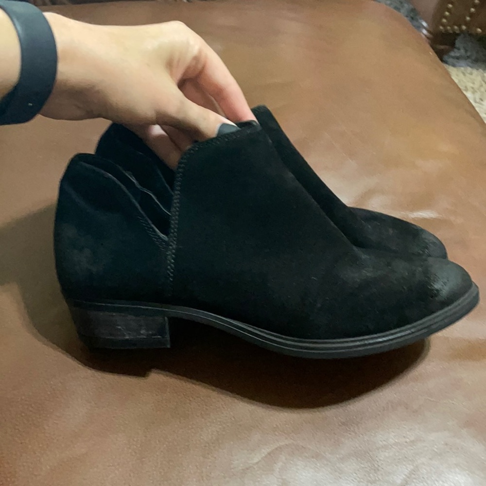 Crevo distressed black bootie
